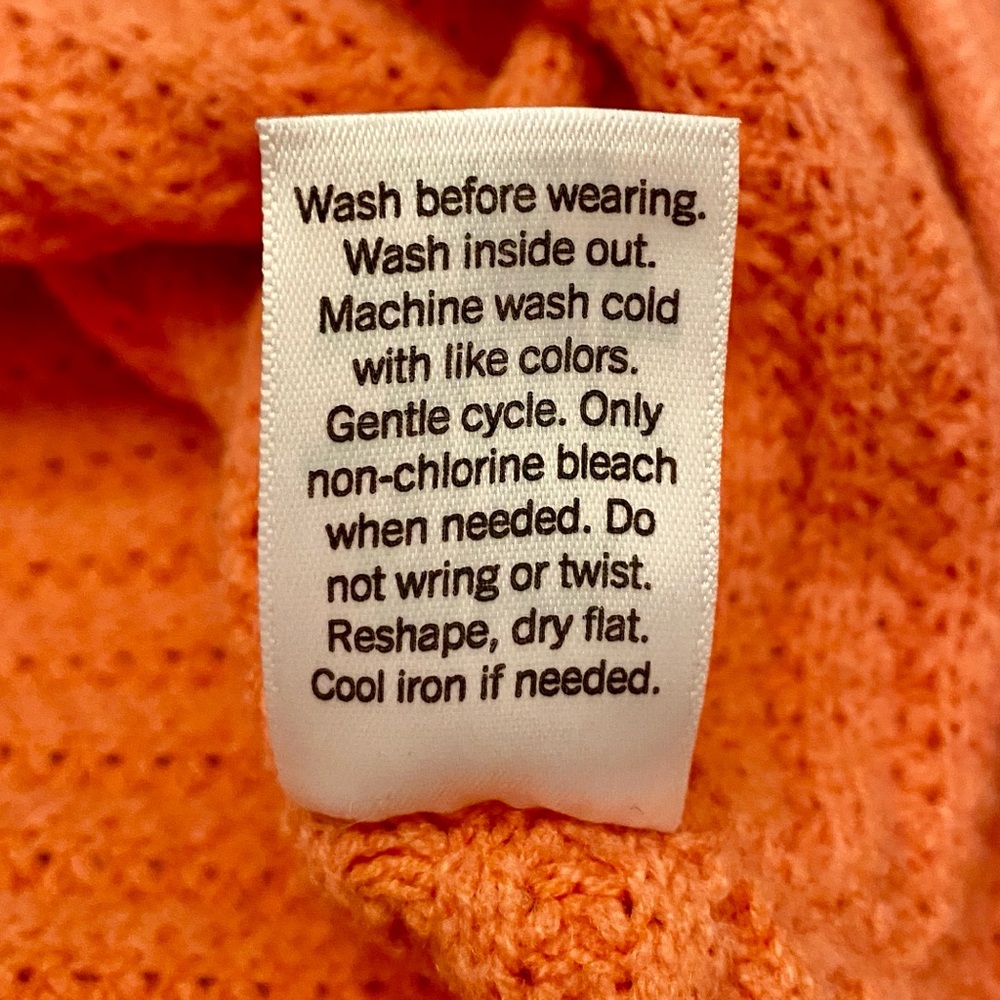 Sonoma Oak Orange SZ S Cozy Cabin Chic Minimalist Everyday Fall Autumn Sweater - Picture 10 of 10